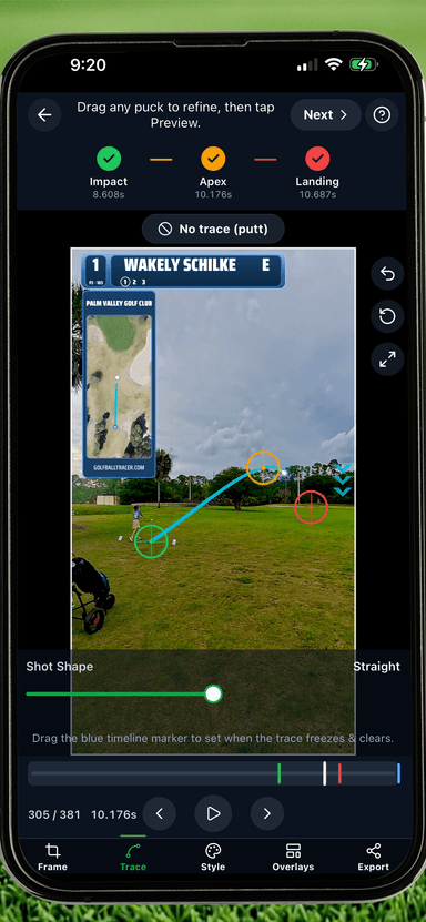 Golf Ball Tracer by Randolph Schilke - Screenshot 1