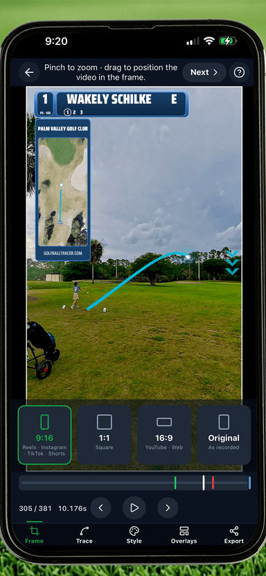 Golf Ball Tracer by Randolph Schilke - Screenshot 2